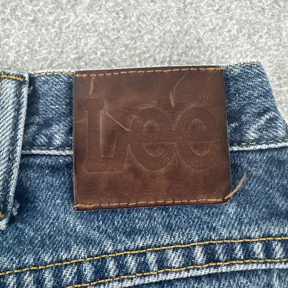 Lee Jeans Mens 34x32 Blue Relaxed Fit Straight Leg Cotton Denim 2055540